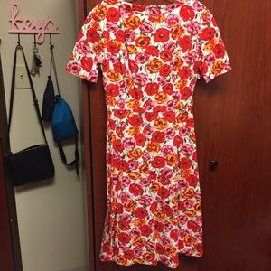Vintage multicolored floral dress